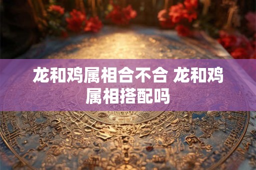 龙和鸡属相合不合 龙和鸡属相搭配吗