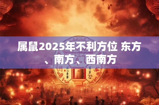 属鼠2025年不利方位 东方、南方、西南方