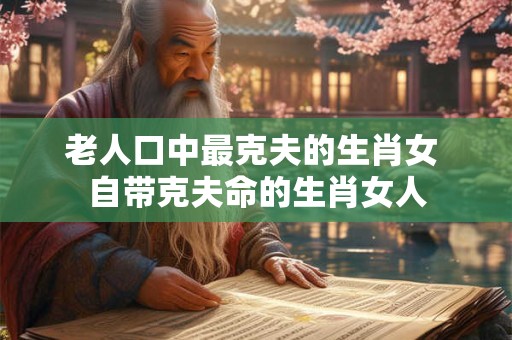 老人口中最克夫的生肖女 自带克夫命的生肖女人