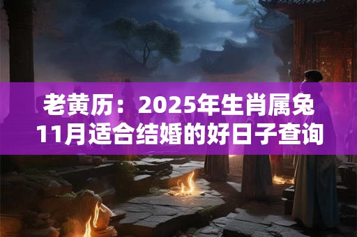 老黄历：2026年生肖属兔11月适合结婚的好日子查询
