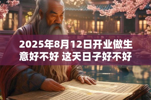 2025年8月12日开业做生意好不好 这天日子好不好