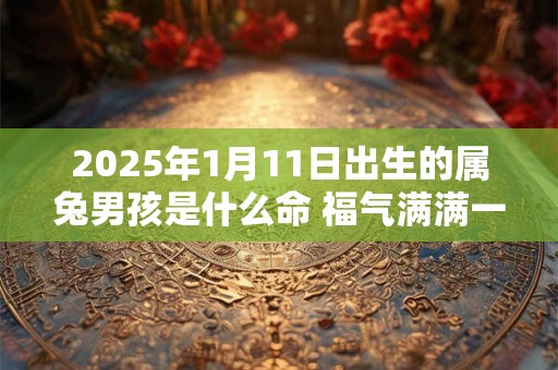 2025年1月11日出生的属兔男孩是什么命 福气满满一生顺遂