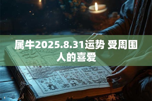 属牛2025.8.31运势 受周围人的喜爱