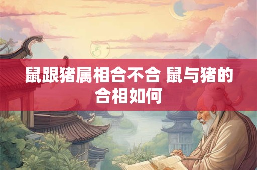 鼠跟猪属相合不合 鼠与猪的合相如何