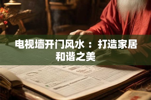 电视墙开门风水 :打造家居和谐之美 电视墙开门风水 :打造家居和谐之美