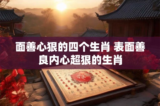 面善心狠的四个生肖 表面善良内心超狠的生肖