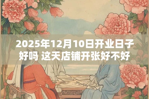 2025年12月10日开业日子好吗 这天店铺开张好不好