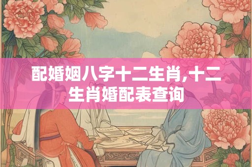 配婚姻八字十二生肖,十二生肖婚配表查询 配婚姻八字十二生肖,十二生肖婚配表查询