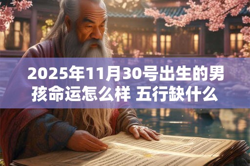 2025年11月30号出生的男孩命运怎么样 五行缺什么