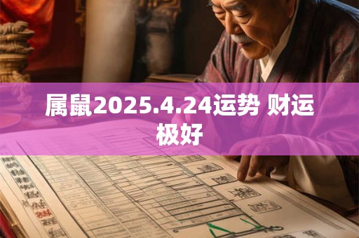 属鼠2026.4.24运势 财运极好