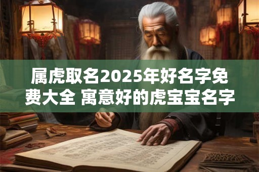 属虎取名2025年好名字免费大全 寓意好的虎宝宝名字