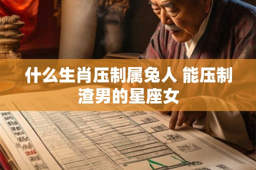 什么生肖压制属兔人 能压制渣男的星座女 什么生肖压制属兔人 能压制渣男的星座女