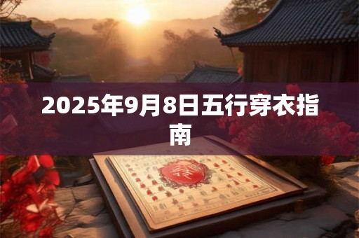 2025年9月8日五行穿衣指南