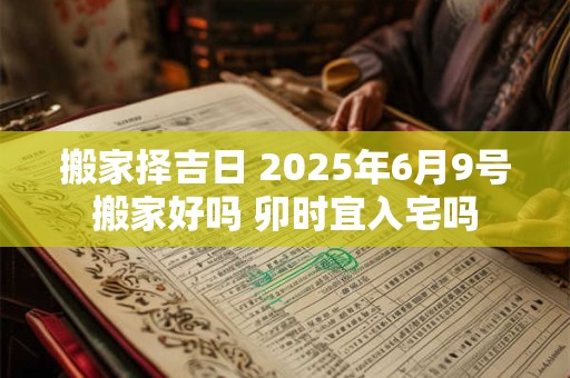 搬家择吉日 2025年6月9号搬家好吗 卯时宜入宅吗