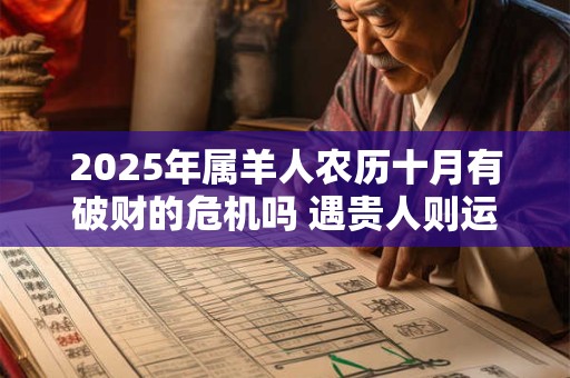 2025年属羊人农历十月有破财的危机吗 遇贵人则运势变好