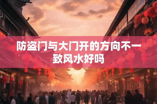 防盗门与大门开的方向不一致风水好吗