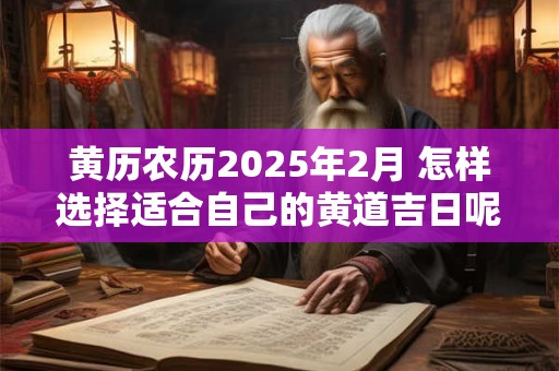 黄历农历2025年2月 怎样选择适合自己的黄道吉日呢