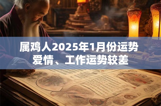 属鸡人2025年1月份运势 爱情、工作运势较差
