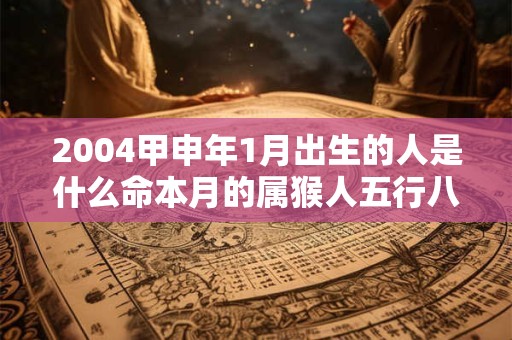 详细阅读:2004甲申年1月出生的人是什么命本月的属猴人五行八字查询 2004甲申年1月出生的人是什么命本月的属猴人五行八字查询