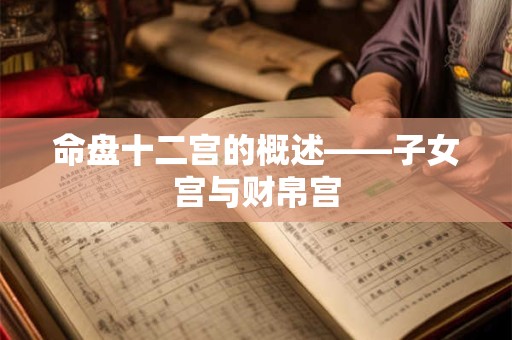 命盘十二宫的概述——子女宫与财帛宫
