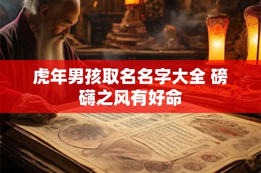 虎年男孩取名名字大全 磅礴之风有好命