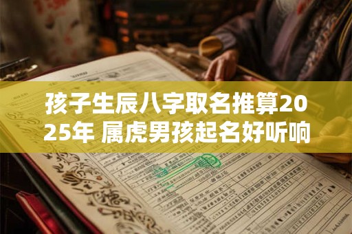 孩子生辰八字取名推算2025年 属虎男孩起名好听响亮