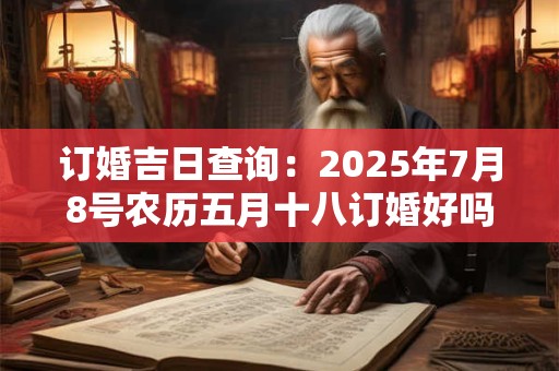 订婚吉日查询：2025年7月8号农历五月十八订婚好吗