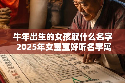 牛年出生的女孩取什么名字 2025年女宝宝好听名字寓意深