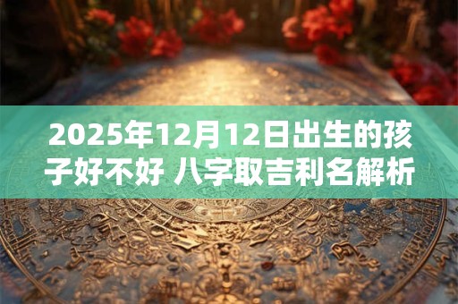 2025年12月12日出生的孩子好不好 八字取吉利名解析