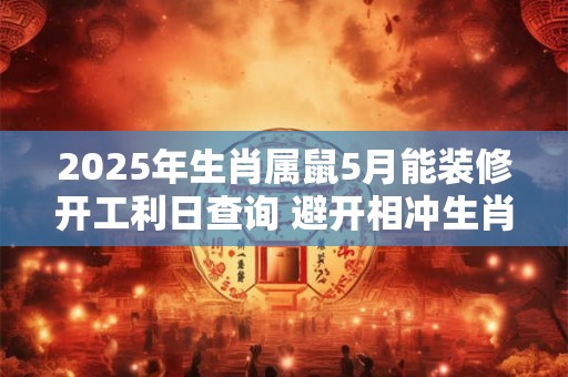 2025年生肖属鼠5月能装修开工利日查询 避开相冲生肖