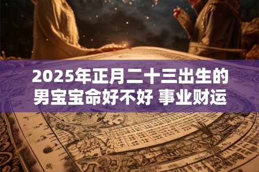 2025年正月二十三出生的男宝宝命好不好 事业财运双丰收