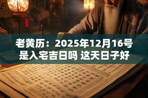 老黄历:2025年12月16号是入宅吉日吗 这天日子好吗 老黄历:2025年12月16号是入宅吉日吗 这天日子好吗