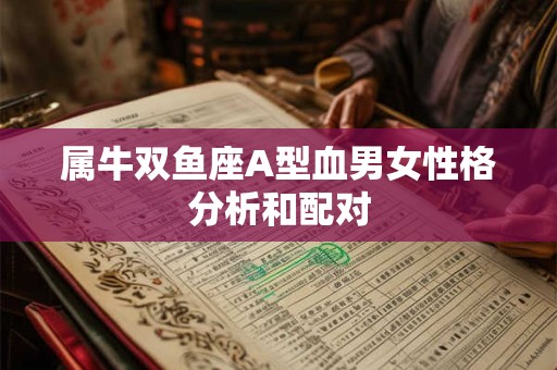 属牛双鱼座A型血男女性格分析和配对