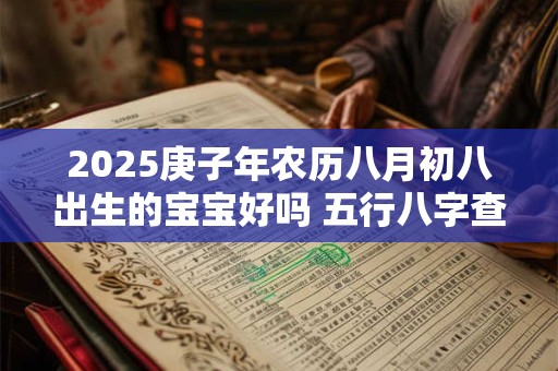2025庚子年农历八月初八出生的宝宝好吗 五行八字查询