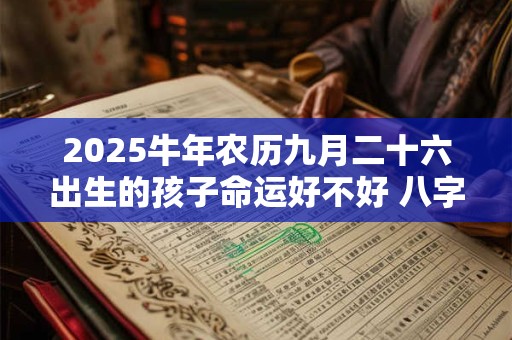 2025牛年农历九月二十六出生的孩子命运好不好 八字旺吗
