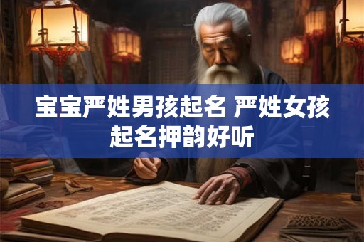 宝宝严姓男孩起名 严姓女孩起名押韵好听
