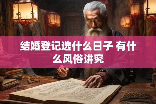 结婚登记选什么日子 有什么风俗讲究