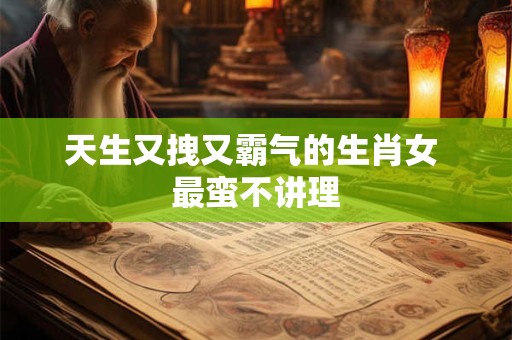 天生又拽又霸气的生肖女 最蛮不讲理