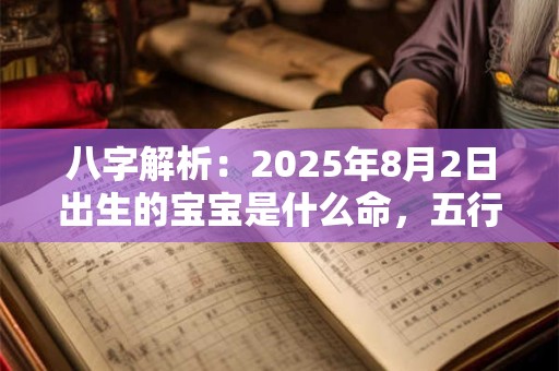 八字解析：2025年8月2日出生的宝宝是什么命，五行缺什么