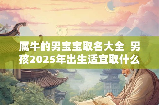 属牛的男宝宝取名大全  男孩2025年出生适宜取什么字