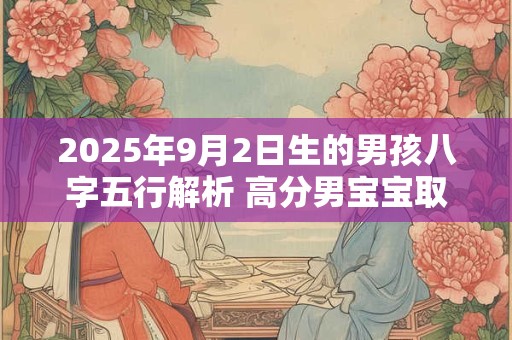2025年9月2日生的男孩八字五行解析 高分男宝宝取名字