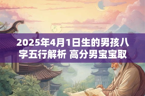 2025年4月1日生的男孩八字五行解析 高分男宝宝取名字