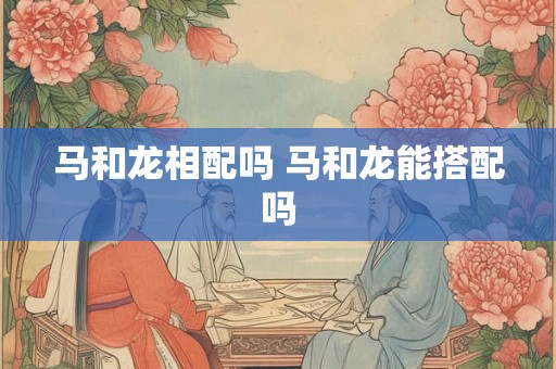 马和龙相配吗 马和龙能搭配吗