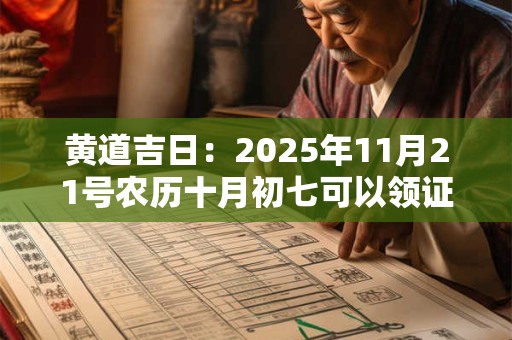 黄道吉日：2025年11月21号农历十月初七可以领证吗