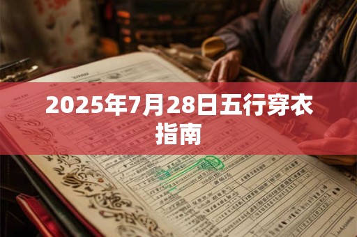 2025年7月28日五行穿衣指南