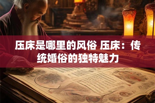 压床是哪里的风俗 压床:传统婚俗的独特魅力 压床是哪里的风俗 压床:传统婚俗的独特魅力