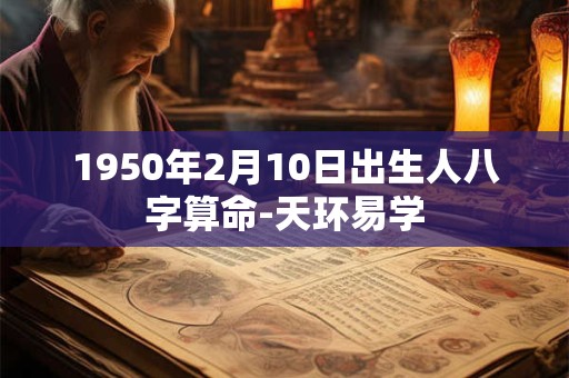 1950年2月10日出生人八字算命-天环易学