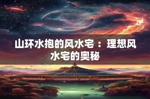 山环水抱的风水宅 ：理想风水宅的奥秘