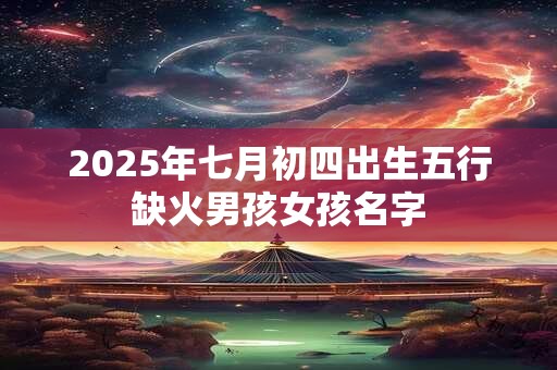 2025年七月初四出生五行缺火男孩女孩名字