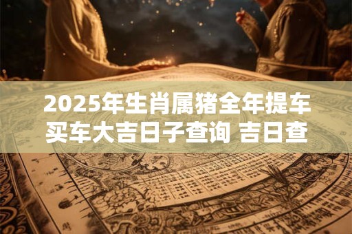 2025年生肖属猪全年提车买车大吉日子查询 吉日查询有门道